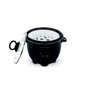   GourmetMaxx DS19178 GLASS Elektromos rizsfőző és pároló üvegfedővel, melegentartás funkcióval, 400 W / 1 liter