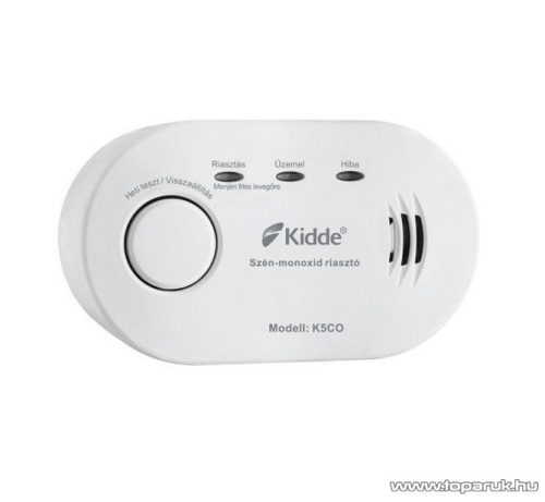 Kidde K5CO-HU Elemes szénmonoxid érzékelő, CO riasztó, 10 éves élettartam