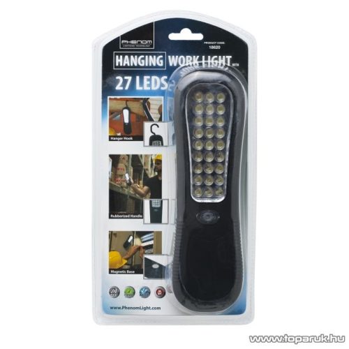 Phenom Steklámpa 27 LED-del, ajándék 3 db AA méretű elem (18620)