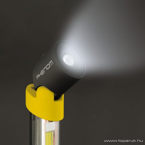 Phenom Billenthető fejű, teleszkópos, COB LED-es rúdlámpa, szerelőlámpa (18637)