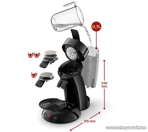 Philips HD6554/60 SENSEO Original kávéfőző, fekete