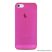 PURO iPhone SE / 5 / 5s Ultra Slim ultravékony okostelefon tok + képernyővédő fólia, 0.3mm, rózsaszín (pink)