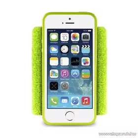   PURO iPhone SE / 5 / 5s RUNNING BAND karra rögzíthető, rugalmas, gumírozott okostelefon tok, zöld