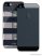 PURO iPhone SE / 5 / 5s okostelefon tok, csíkos, szürke-fekete