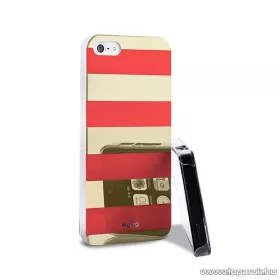   PURO iPhone SE / 5 / 5s okostelefon tok, csíkos, arany/korall