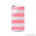 PURO iPhone SE / 5 / 5s okostelefon tok, csíkos, ezüst/rózsaszín (pink)