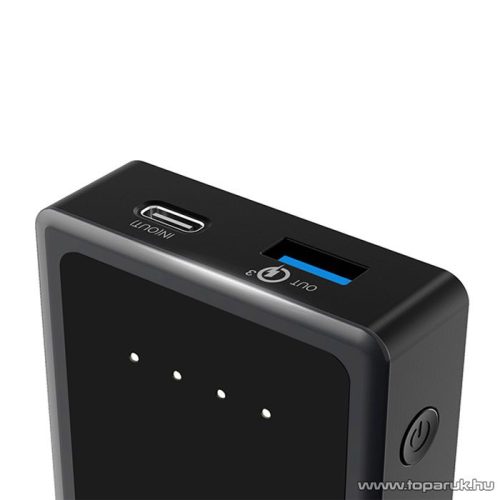 Tronsmart PBT12 Presto Qualcomm QuickCharge 3.0 vésztöltő / külső akkumulátor, power bank, 12000 mAh, fekete