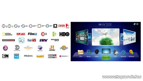 WayteQ MovieBox CX DVB-T Android Set Top Box + 12 hónap MindigTV EXTRA kártya - megszűnt termék: 2015. június