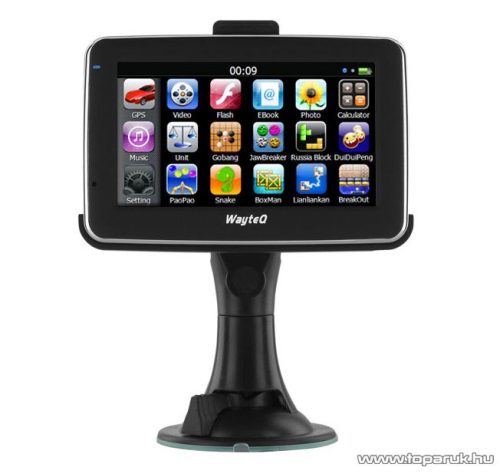 WayteQ x880 3D EU 4.3"-os GPS navigáció, 8GB + Sygic GPS Navigation Teljes Európa térképszoftver - megszűnt termék: 2015. június