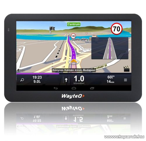 WayteQ X995BT Android 5"-os GPS navigáció készülék, 8 GB + Sygic Truck KAMIONOS navigációs szoftverrel - készlethiány