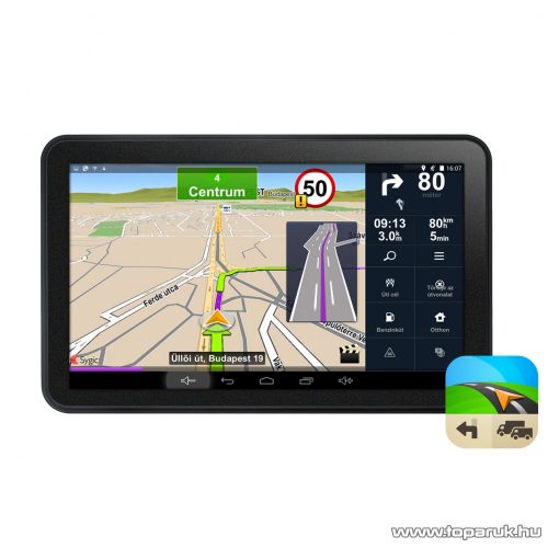 WayteQ x995 MAX Android GPS navigáció, 7" kijelző, 8 GB + Sygic Truck KAMIONOS navigációs szoftverrel