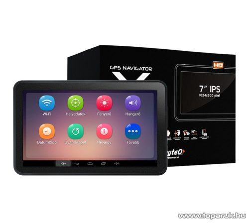 WayteQ x995 MAX Android GPS navigáció, 7" kijelző, 8 GB (navigációs szoftver nélkül)