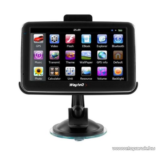 WayteQ X980BT 5"-os GPS navigáció, 8GB (navigációs szoftver nélkül) - megszűnt termék: 2015. szeptember