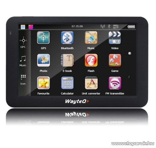 WayteQ x985BT GPS navigáció, 8GB (navigációs szoftver nélkül)