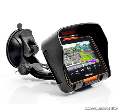 WayteQ xRIDER motoros GPS navigáció, 8 GB + Sygic 3D Teljes Európa térképszoftver - megszűnt termék: 2017. május