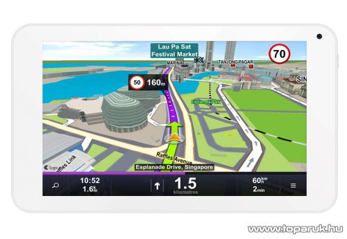 WayteQ xTAB-7Q 7"-os IPS tablet, 8GB, fehér (Android) + Sygic 3D Navigation for Android VOUCHER Teljes Európa TeleAtlas térképpel, 44 ország - megszűnt termék: 2016. január