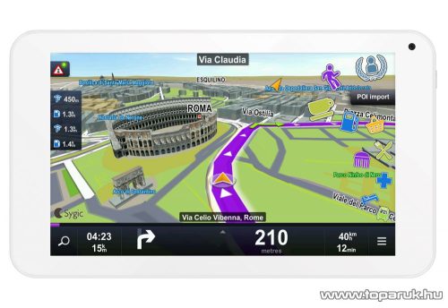 WayteQ xTAB-7Q 7"-os IPS tablet, 8GB, fehér (Android) + Sygic 3D Navigation for Android VOUCHER Teljes Európa TeleAtlas térképpel, 44 ország - megszűnt termék: 2016. január