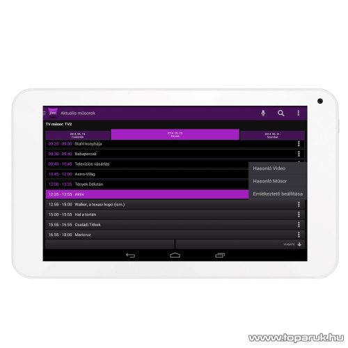 WayteQ xTAB-7Q 7"-os IPS tablet, 8GB, fehér (Android) + Sygic 3D Navigation for Android VOUCHER Teljes Európa TeleAtlas térképpel, 44 ország - megszűnt termék: 2016. január