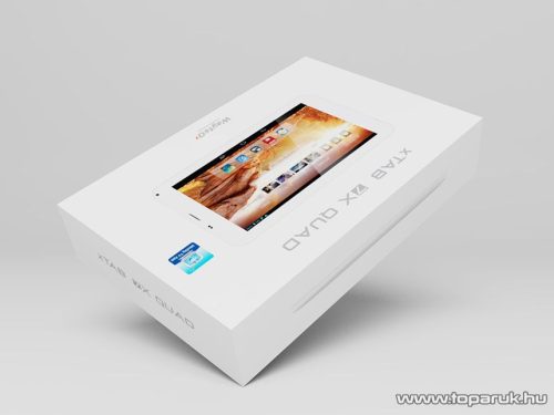 Wayteq xTAB-7X Quad 7"-os IPS tablet, 8GB, fehér (Android) + Sygic 3D Voucher Edition Teljes Európa szoftverrel - megszűnt termék: 2015. november