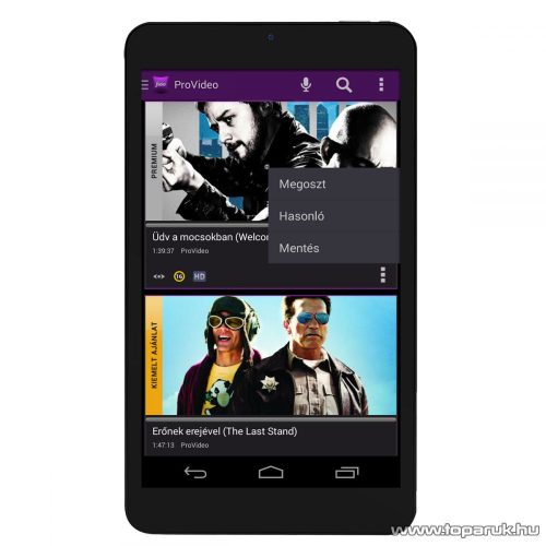 WayteQ xTAB-8Q 8"-os IPS tablet, 8GB, fekete (Android) + Sygic 3D Navigation for Android VOUCHER Teljes Európa TeleAtlas térképpel, 44 ország - készlethiány