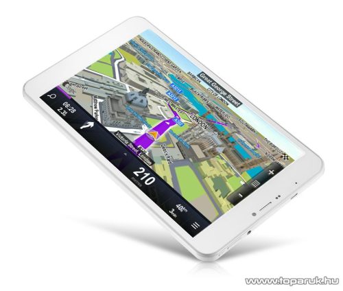 WayteQ xTAB 8X Quad 8"-os IPS tablet, 8GB, fehér (Android) + Sygic 3D Navigation for Android VOUCHER Teljes Európa TeleAtlas térképpel, 44 ország - megszűnt termék: 2016. január