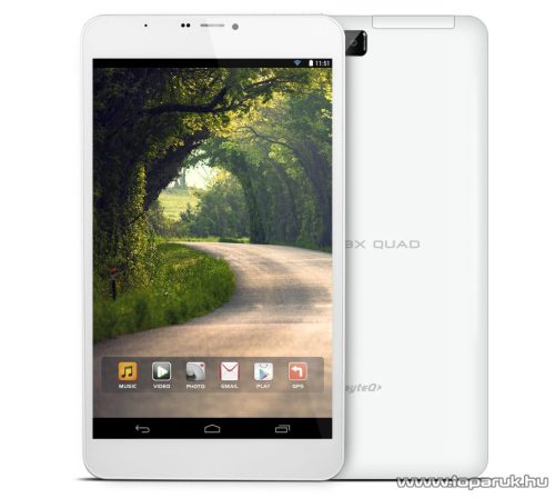 WayteQ xTAB 8X Quad 8"-os IPS tablet, 8GB, fehér (Android) + Sygic 3D Navigation for Android VOUCHER Teljes Európa TeleAtlas térképpel, 44 ország - megszűnt termék: 2016. január