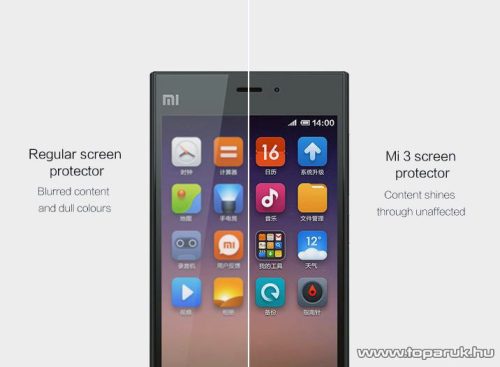 Xiaomi Mi3 kijelző védő fólia, clear, 3 db / csomag