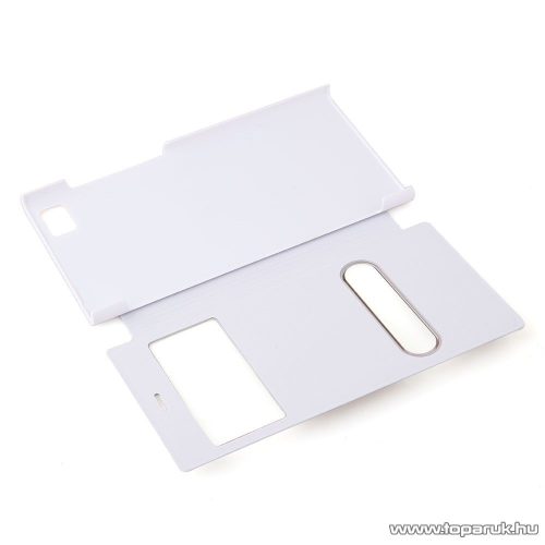 Xiaomi Mi3 ablakos mobiltelefon flip tok, utángyártott, fehér - megszűnt termék: 2015. október