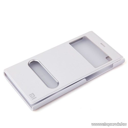 Xiaomi Mi3 ablakos mobiltelefon flip tok, utángyártott, fehér - megszűnt termék: 2015. október
