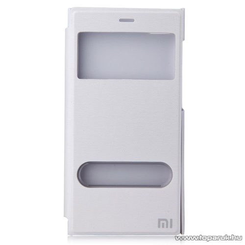 Xiaomi Mi3 ablakos mobiltelefon flip tok, utángyártott, fehér - megszűnt termék: 2015. október