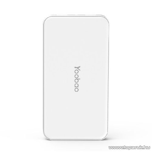 Yoobao MASTER M16 vésztöltő, külső akkumulátor, Power Bank, 16.000 mAh + LED lámpa, fehér