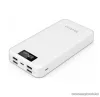 Yoobao MASTER M20 Plus LCD kijelzős vésztöltő, külső akkumulátor, Power Bank, 20.000 mAh, fehér