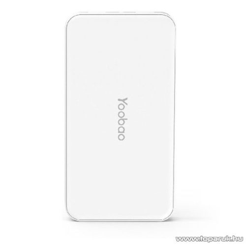 Yoobao MASTER M20 vésztöltő, külső akkumulátor, Power Bank, 20.000 mAh + LED lámpa, fehér