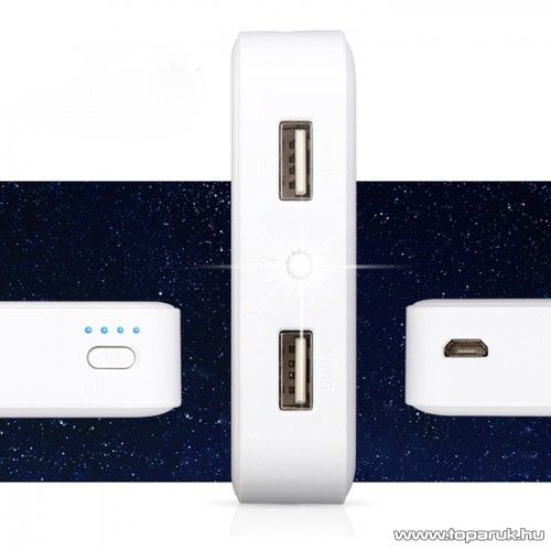 Yoobao Master M4 10400 Power Bank univerzális energiaforrás + LED lámpa, 10400 mAh - készlethiány