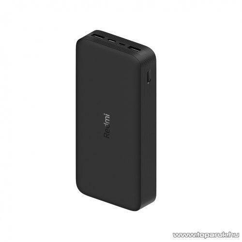 Xiaomi Redmi Powerbank, 20000 mAh, 18W gyorstöltő funkcióval, fekete színű (XMRMPWRBNK20KB)