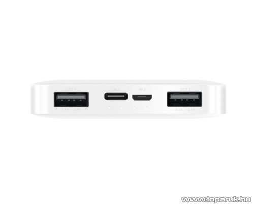 Xiaomi Redmi Powerbank, 10000 mAh, fehér színű (XMRMPWRBNK10KW)
