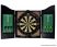 XQ Max Home Darts Center Fali darts szekrény, szizál darts tábla, fa szekrénnyel, 6 dart szettel