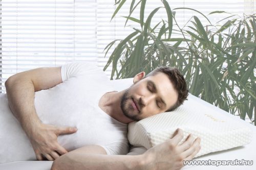 Qmed ERGO Memóriahabos anatómiai párna nyakfájdalom ellen, 61 x 35 cm