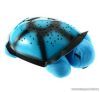 Csillagképek hangulatvilágítás, világító és zenélő plüss teknős (kék)