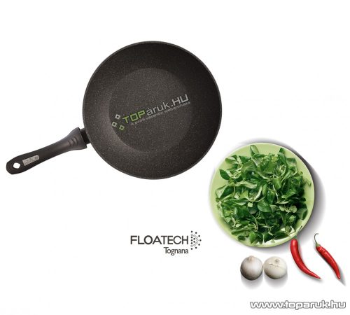 Tognana MYTHOS edzett alumínium wok serpenyő, FLOATECH bevonattal, 28 cm