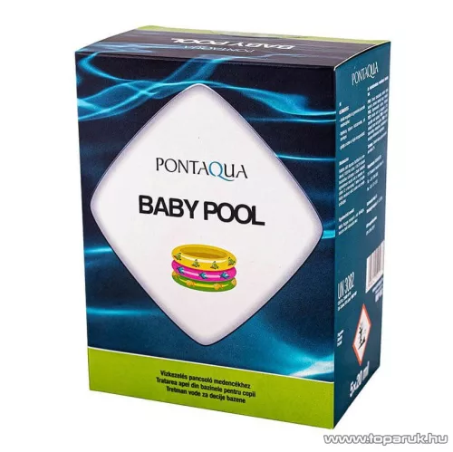 PoolTrend / PontAqua BABY POOL habzás- és klórmentes gyerek medence fertőtlenítő szer, 100 ml (5 db 20 ml-es tasak)
