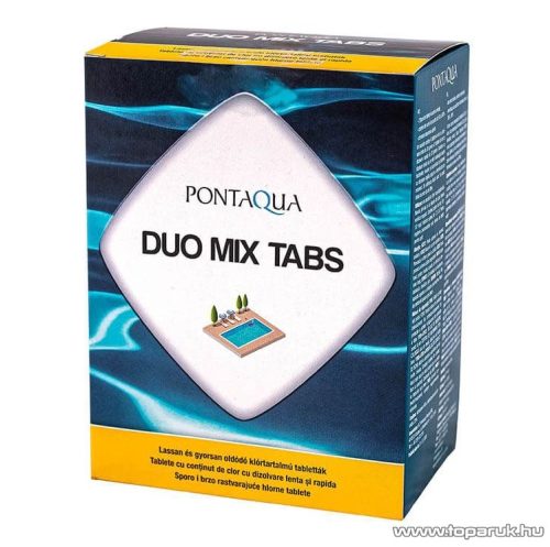 PoolTrend / PontAqua DUO MIX TABS kettős hatású medence fertőtlenítő klórtabletta, 5 db textilzsák / doboz
