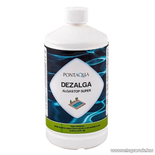PoolTrend / PontAqua ALGASTOP SUPER (dezalga) habzásmentes medence algaölő szer, mindegyik fajta alga ellen, 1 l