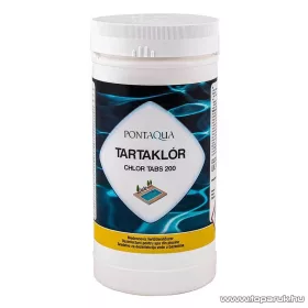   PoolTrend / PontAqua CHLOR TABS 200 (tartaklór) medence fertőtlenítő tabletta, klóros, 1 kg (5 db tabletta)