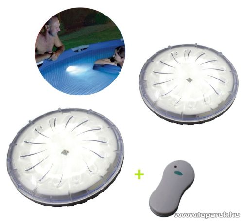 PoolTrend Easy Fix medence világítás, 2 db + távirányító (FFH 127)