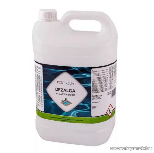 PoolTrend / PontAqua ALGASTOP SUPER (dezalga) habzásmentes medence algaölő szer, mindegyik fajta alga ellen, 5 l