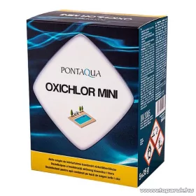   PoolTrend / PontAqua OXICHLOR MINI aktív oxigén és klórtartalmú kombinált medence vízfertőtlenítő szer, 5 db tasak / doboz
