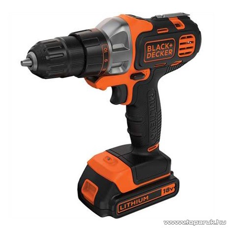 Black & Decker MT218K Multievo Multi szerszám fúró / csavarozó feltéttel, kofferben