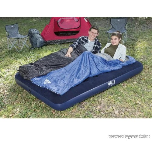 Bestway 67002 Pavillo Kétszemélyes dupla légágy matrac kepingezéshez, sötétkék, 191 x 137 x 22 cm