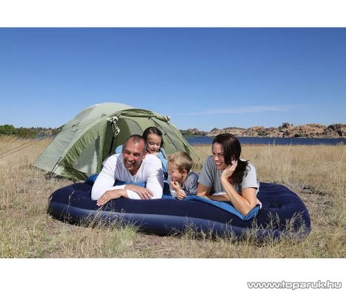 Bestway 67002 Pavillo Kétszemélyes dupla légágy matrac kepingezéshez, sötétkék, 191 x 137 x 22 cm